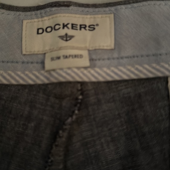 Men’s Dockers Straight Fit Slacks 32 x 34, cotton khakis slim tapered fit.. nice - Picture 4 of 6
